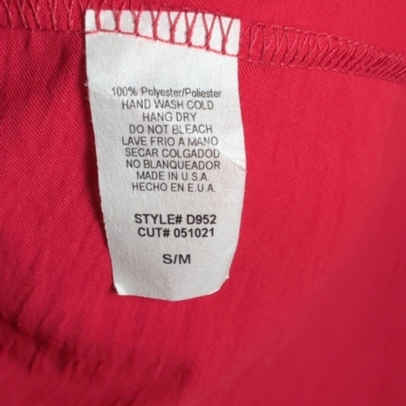 NWT Accent Balloon Sleeve Red Mini Dress Size S/M - Picture 4 of 6